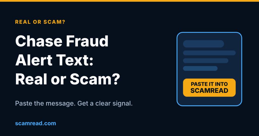 Chase Fraud Alert Text: Real or Scam? How to Tell