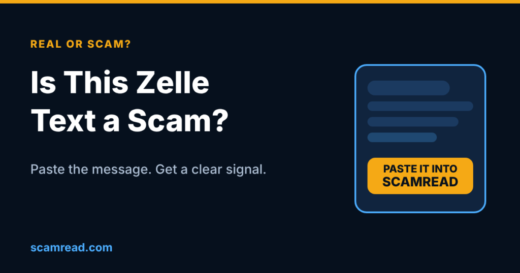Is This Zelle Text a Scam? Fake Bank Alerts Explained
