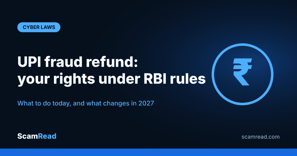 UPI Fraud Refund Process: RBI Rules on Getting Your Money Back